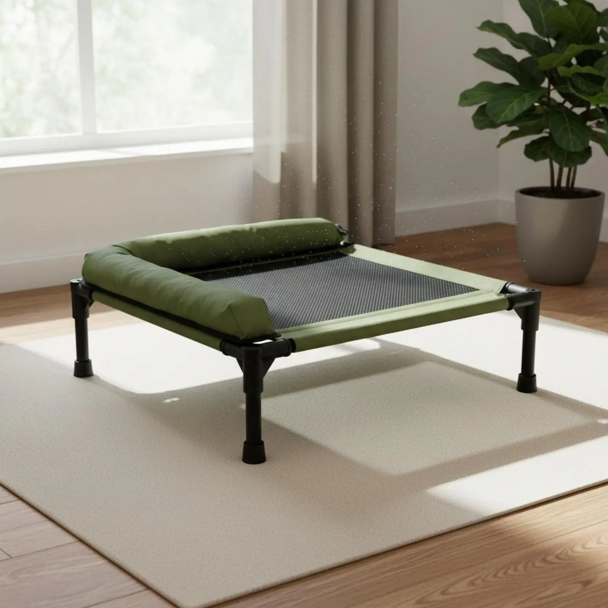 Raised Cooling Pet Cot Washable Elevated Dog Bed for Small Dogs